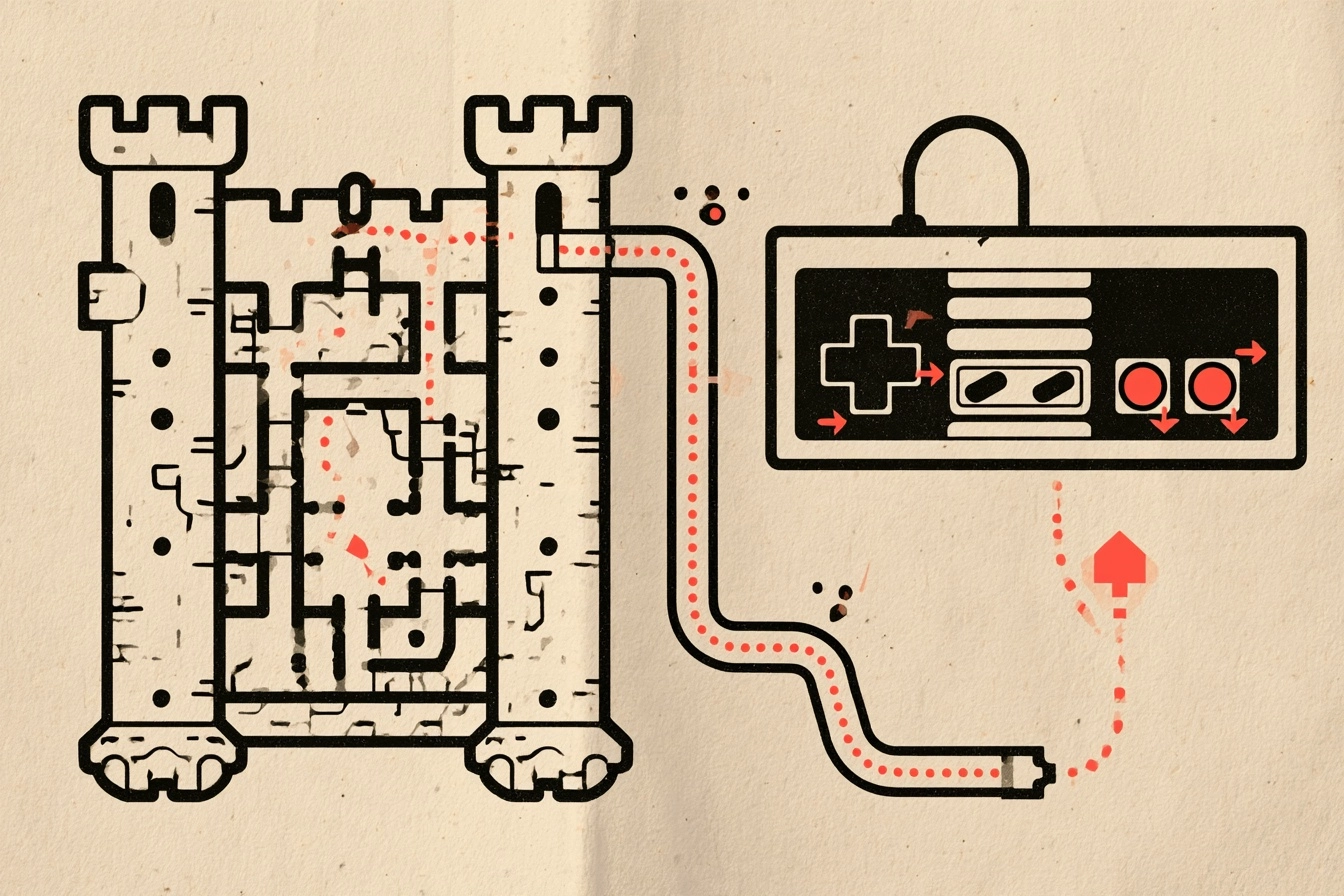 The secret map. The hidden passages lead to the rooms the manual never showed, and the arrows are the code.